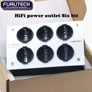 일본 FURUTECH E-TP60 6 위치 전원 소켓, 하이파이 패치 보드, 유럽 표준, 미국 표준 소켓, 전원 박스