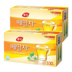 동서식품 메밀차 100T X 2개 (현미녹차/보리차/둥굴레/루이보스/캐모마일)