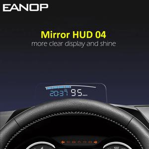 EANOP M40 OBDII HUD 자동차 헤드업 디스플레이, OBD2 앞 유리 속도 프로젝터, 보안 경보, 수온 과속 RPM 전압