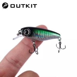 OUTKIT 2022 일본 디자인 소형 루어 낚시 미끼, 가라앉는 미노우 미니 하드 미끼, 농어 송어 농어, 3g, 40mm, 신제품