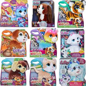 FurReal Friends E5307EU5 FRR Walkalots 큰 물총 유니콘 고양이 무지개 색상 어린이 장난감, 귀여운 애완 동물 봉제 인형