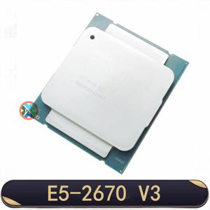 제온 CPU 공식 버전 E5-2670V3, SR1XS X99, 2.30GHz, 30M, 12 코어 E5 2670 E5-2670 V3, LGA2011-3 프로세서 E5 2670V3 CPU