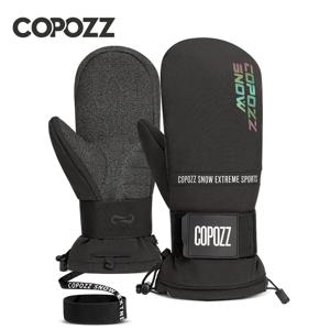 COPOZZ-겨울 스키 장갑, 방수 보온 케블라 내마모성 소재 스노우보드 보온 장갑 남성 여성