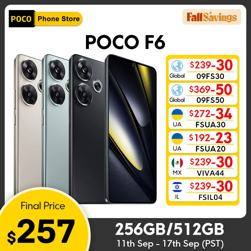 POCO 스마트폰 글로벌 버전, 스냅드래곤 F6®CrystalRes AMOLED 도트 디스플레이 NFC 5G 터보 충전, 8s Gen 3, 90W, 6.67 인치, 1.5K, 120Hz