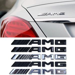 자동차 후면 트렁크 배지 데칼 문자 스티커, 메르세데스 벤츠 AMG A B C E G CLA C63 C63S E53 GT SLK W176 W205 W177 C260L, 3D ABS