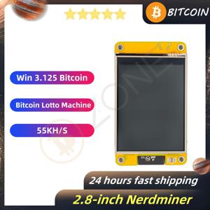 Nerdminer 2.8 인치 디스플레이, ESP32 비트코인 로또 채굴, Nerdminer V2 마이크로 채굴, 가정용 비트코인 채굴 BTC 솔로 채굴, 플러그 앤 플레이