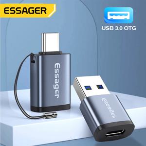 Essager USB 3.0 타입 C OTG 어댑터, USB C 수-암 변환기, 맥북 샤오미 삼성 S20 용, USBC OTG 커넥터