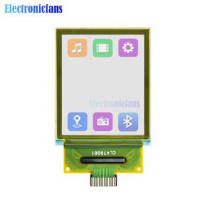 전체 시야각 OLED 디스플레이, 128x64 해상도, 컬러 RGB LD7318 드라이버, SPI 인터페이스, 4 와이어, 15 핀 투명 스크린, 1.5 인치