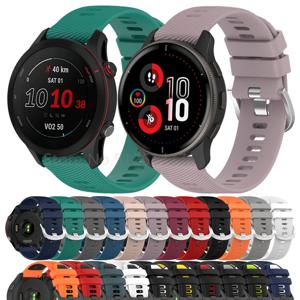 Garmin Forerunner 255 255s 265S 265 645 245 165 venu 2 plus 3 3S 2 2s sq vivoactive 4 4S 3 5 실리콘 팔찌 손목 밴드 용 스마트 워치 밴드 스트랩