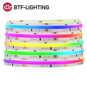 FCOB SPI RGB IC LED 라이트 스트립 WS2811, 주소 지정 가능, 720 630 LED 드림 컬러, DC12V 24V WS2812B, 고탄력 FOB COB 조명, RA90