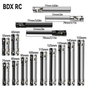 금속 내부 스플라인 드라이브 샤프트 유니버설 조인트 구동축, 1/10 RC 자동차 크롤러 축 SCX10 글래디에이터 YK4082 TRX4 TF2 D110 용