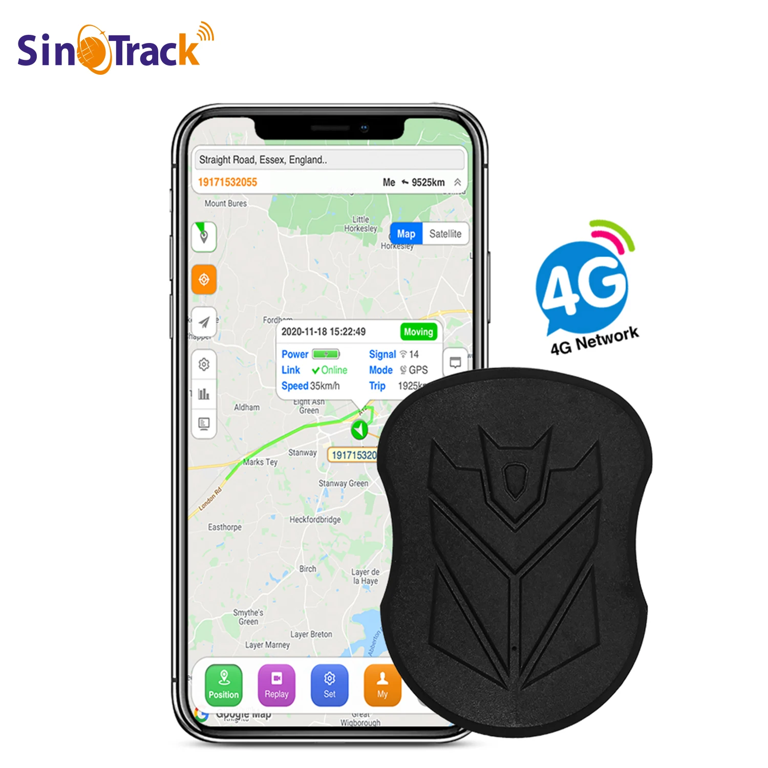 SinoTrack ST-905 ST-915 방수 GPS 차량 추적기 자석, 긴 대기 배터리, 실시간 위치 앱, 4G, 5000/10000 mAh