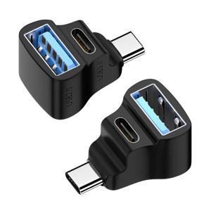 180 도 U자형 USB C타입 어댑터, OTG 20Gbps 고속 데이터 전송, USBC 충전 컨버터, 스팀 데크, 닌텐도 스위치용