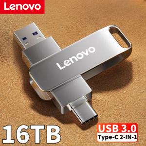 레노버 USB 3.0 플래시 드라이브 금속 펜 드라이브, 방수 고속 플래시 디스크, 미니 메모리 스틱, 2TB, 1TB, 512G