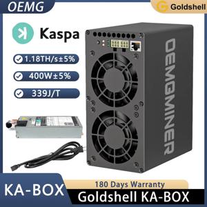 인기 할인 Goldshell KA BOX 카스파 채굴 기계, PSU 카스파 리그 Asic 채굴 Goldshell 포함, 400W KAS 암호화 채굴 기계, 1.18Th/s