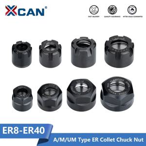 XCAN ER8/ER11/ER16/ER20 /ER25/ER32/ER40 A/M/UM 유형 ER 콜릿 척 너트, CNC 선반 밀링 커터 라우터 비트 홀더용, 1 개