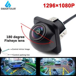 Smartour 4K CCD 어안 칩, HD 야간 투시경, 자동 주차 지원, 주차 라인, AHD 1080P 자동차 후방 카메라