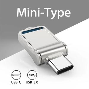 TOPESEL 미니 32GB 64GB 128GB C 타입 울트라 듀얼 USB 3.0 플래시 드라이브 메모리 스틱 썸 드라이브 U 디스크