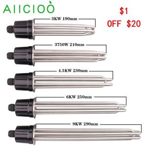 트라이 클램프 가열 요소, 전기 침수 관형 히터, AIICIOO, 2 인치, 3KW, 3750W, 4.5KW, 6KW, 9KW