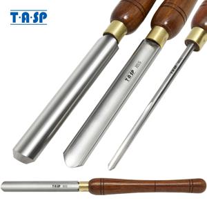 TASP-HSS 황삭 스핀들 가우 징 목공 도구 25 & 22mm, 선반 용 호두 손잡이가 있는 목공 터닝 끌