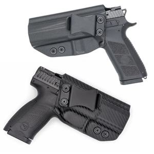 탄소 섬유 Kydex IWB 홀스터 CZ P07 P09 P10 C F SC 서브 컴팩트 풀 사이즈 매그 캐리어 홀더 충전기 포트, 내부 캐리용