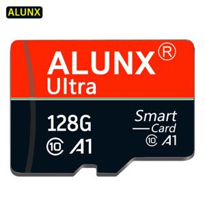 ALUNX-100% 정품 마이크로 TF SD 카드, 128GB 64GB 32GB 16GB 8G 메모리 카드 플래시 클래스 10 지원 휴대 전화 UAV 등 카드 리더