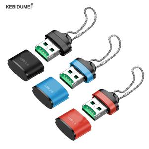 TF 메모리 카드 리더 USB 2.0-미니 SD TF 메모리 카드 어댑터 PC 노트북 지원, 음악 재생 휴대용 카드 리더