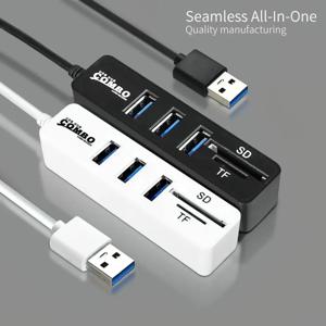 올인원 USB 허브 콤보 3 포트 분배기 확장기, USB 2.0 도킹 스테이션, SD TF 카드 리더기, pc용 메모리 카드 리더 어댑터