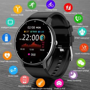 IP68 방수 블루투스 스마트 워치 스포츠 피트니스 추적기 Smartwatch 남자 여자 Smartwatch 안드로이드 ios