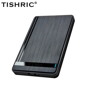 TISHRIC 외장 HDD 케이스 하드 드라이브 박스, USB 3.0, 2.5 인치 SATA 3.0 모바일 HDD 인클로저, PC 노트북용 UASP 지원