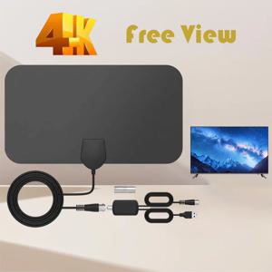 TV용 디지털 안테나, VHF UHF, HDTV, TDT, TNT, 내부 DVB T2, 4k TV 안테나, 실내 강한 신호, Hd 풀 TV 신호, 증폭기 포함