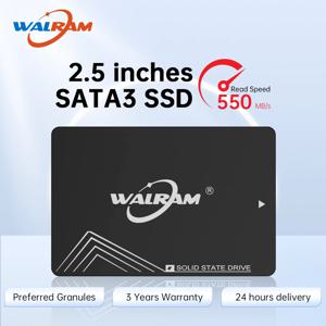 WALRAM SSD 120GB Sata3 SSD 하드 디스크, 데스크탑 노트북용 내장 HDD 솔리드 스테이트 드라이브, 128GB, 240GB, 256GB, 480GB, 512GB, 500GB, 2.5 인치