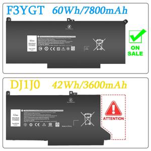 Damaite F3YGT 배터리 Dell Latitude 7480 12 13 7000 7280 7290 E7280 E7290 E7380 E7390 7000 7380 7390 7480 7490 2X39G DJ1J0