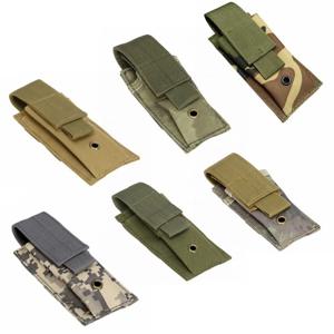 야외 Molle 오픈 탄창 파우치, 싱글 탄창 파우치, 글록 M1911 92F 토치 파우치, 트리플 팩, 9mm