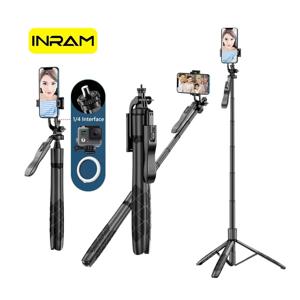 KEELEAD 무선 셀카 스틱 삼각대 L16 1530mm 접이식 모노 포드 Gopro 액션 카메라 스마트 폰 아이폰 13 14 Xiaomi