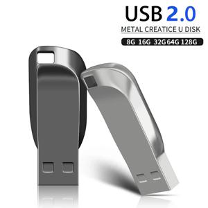 고속 USB 플래시 드라이브 2.0, 금속 2.0 펜드라이브, USB 스틱 펜 드라이브 2.0, 128GB, 64GB, 32GB, 16GB, 8GB, 64GB, 128GB, 무료 배송