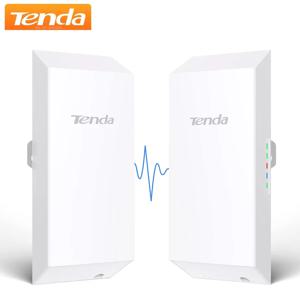 Tenda O1 야외 액세스 포인트, 장거리 스마트 라우터 관리, CPE 2.4GHz PoE 무선 브리지, 8dBi 변속기 방수, 300Mbps