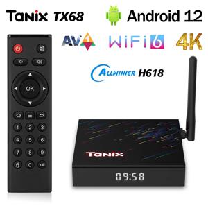 Tanix TV 셋톱 박스, 안드로이드 12 올위너 H618, 2GB, 4GB RAM, 16GB, 32GB, 64GB, BT AVI, 3D 2.4G 및 5G 와이파이, 4K HDR 미디어 플레이어, TX68