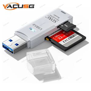 고속 TF SD 카드 리더, 멀티 카드 리더, USB 3.0, 마이크로 SD, TF 어댑터, 마이크로 SD 선물, 무료 배송, 2 in 1