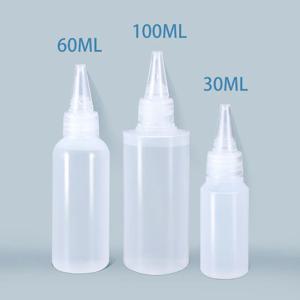 소스 플라스틱 스퀴즈 병, 주방 접착제 용기 캡이 있는 리필 가능 병, 2 개, 510 개, 30 ml, 60 ml, 100 ml, 120ml