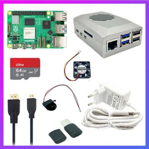 정품 Raspberry Pi 5 용 RTC 모듈 전원 공급 장치, 옵션 케이스, 선풍기 PD 27W, 4GB, 8GB RAM 키트