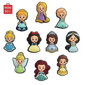 MINISO 공주 신발 장식 액세서리, 나막신 Bogg 가방, 버블 슬라이드 샌들, 10 개