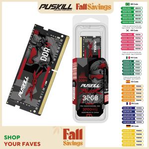 PUSKILL 메모리 램 노트북, DDR4, DDR3L, 16GB, 8GB, 4GB, 32GB, 3200 2666, 2400 1600 1333, Sodimm 노트북 메모리