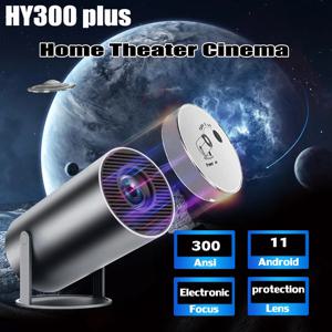 DITONG HY300 플러스 HD 프로젝터, 휴대용 4K 1280x720P, 안드로이드 와이파이, LED 비디오, 홈 시어터 시네마 폰, 미니 게임 프로젝터, 영화