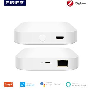 Tuya-ZigBee 3.0 스마트 허브, 앱 음성 원격 제어용 무선/유선 게이트웨이 브리지, 알렉사 구글 홈 어시스턴트와 호환