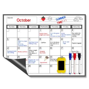 마그네틱 냉장고 스티커, 월별 일정, 가정용 지울 수 있는 메시지 보드, 주방 주간 메모 보드, 창의적인 화이트 보드