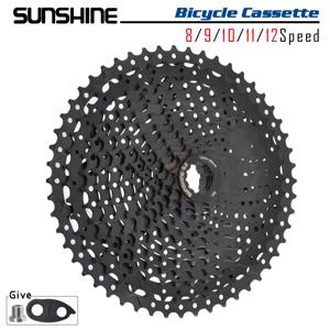 SUNSHINE 블랙 자전거 프리휠 MTB 자전거 카세트, 시마노 SRAM용 HG 구조 사양, K7 8, 9, 10, 11/12 속도 시마노