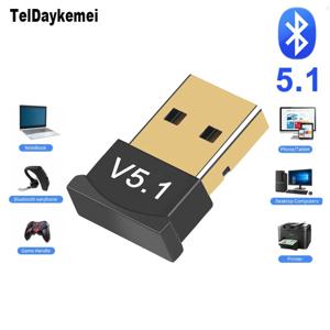 미니 USB 블루투스 5.1 동글 어댑터, PC 노트북 마우스 키보드 태블릿 전화 프린터 게임 스피커 무선 전송 리시버