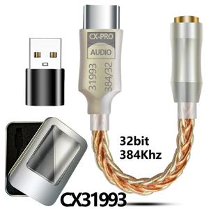 하이파이 USB DAC C타입 이어폰 앰프, 오디오 디코더, AMP 어댑터, 안드로이드용 사운드 카드 디지털 디코더, ALC5686, CX31993, 3.5mm