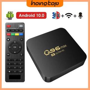 HONGTOP 와이파이 스마트 TV 박스, 안드로이드 10.0 미디어 플레이어, 쿼드 코어, 스마트 TV 박스, 2.4/5G 셋톱 박스, 4K Q96 MAX